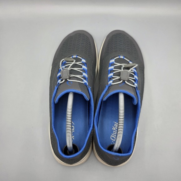 Olukai Inana Shoes Mens Size 9 Gray Mesh Drawstring Wet Grip Athletic Water - Picture 6 of 14